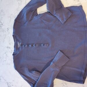 LL Bean Waffle Knit Henley